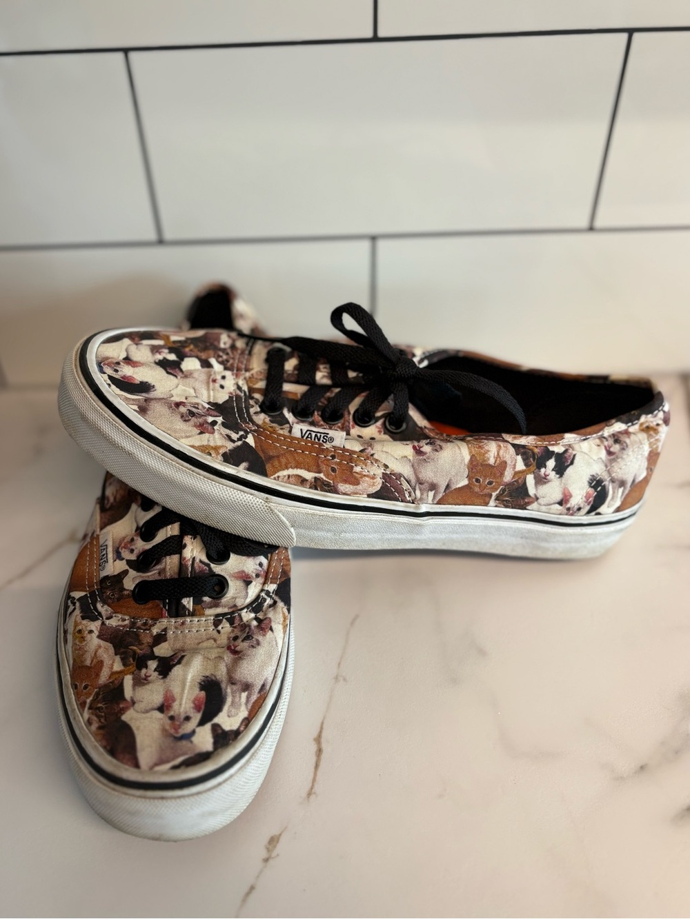 RARE Vans ASPCA Cat Print Sneakers